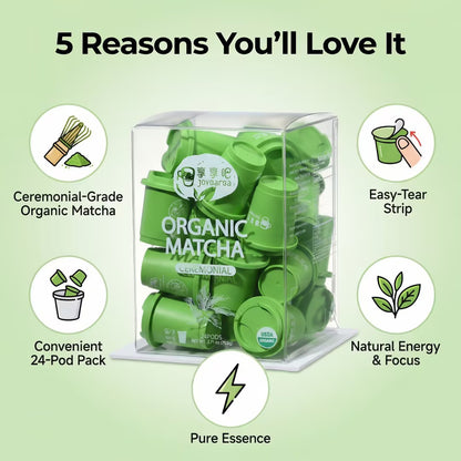 Organic Matcha Ceremonial Tea 24 Pods