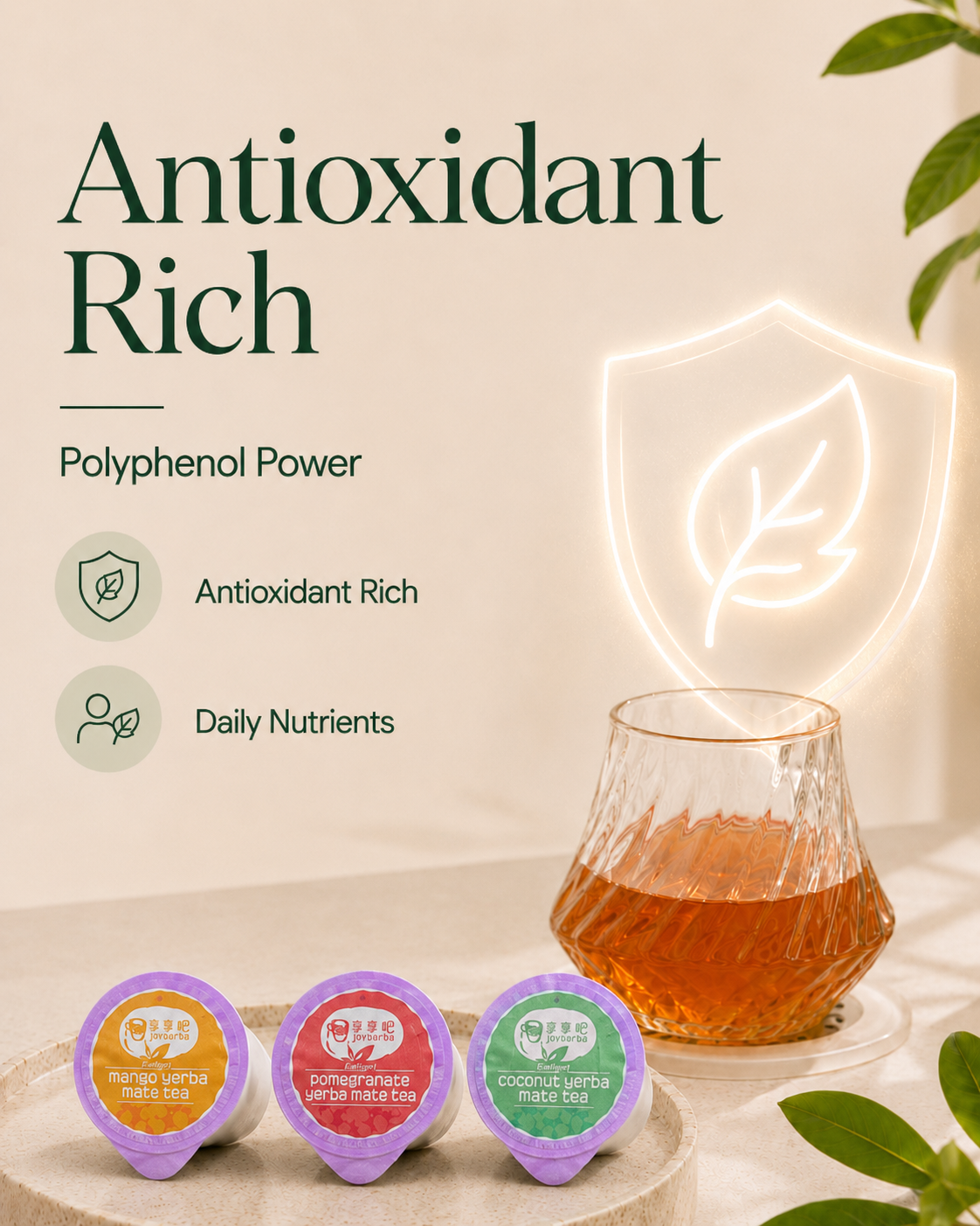 Yerba mate steady focus benefit poster