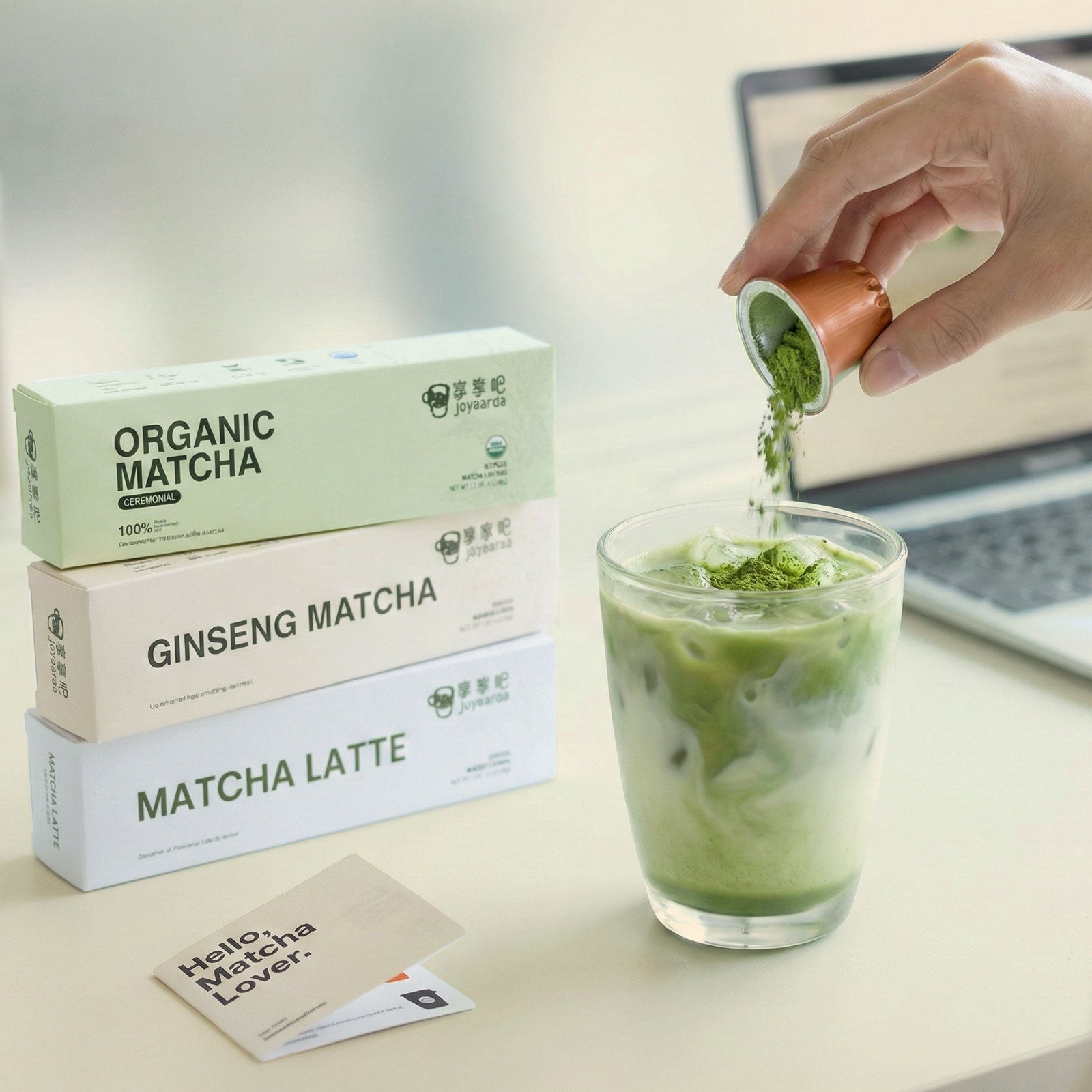 Ginseng Matcha Tea 20 Pods for Nespresso Original Machine