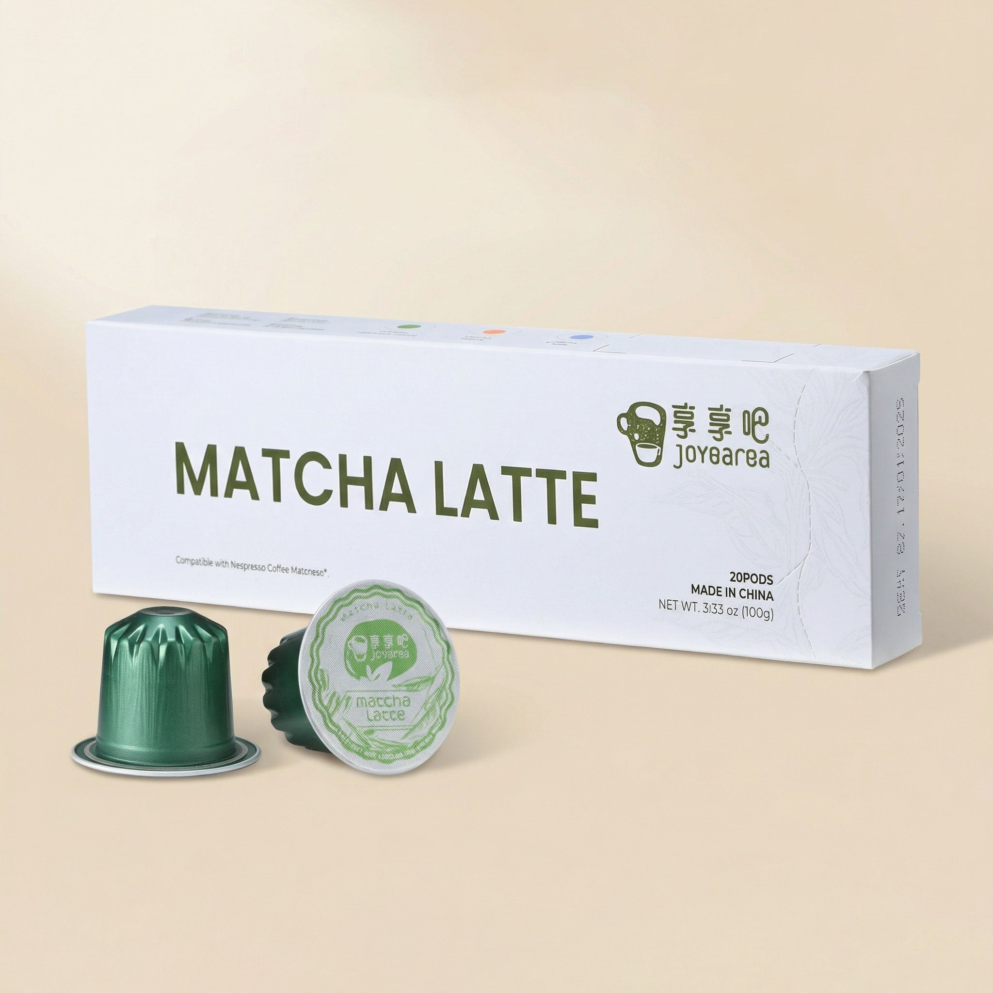 Matcha Latte Tea 20 Pods for Nespresso Original Machine – Joybarba