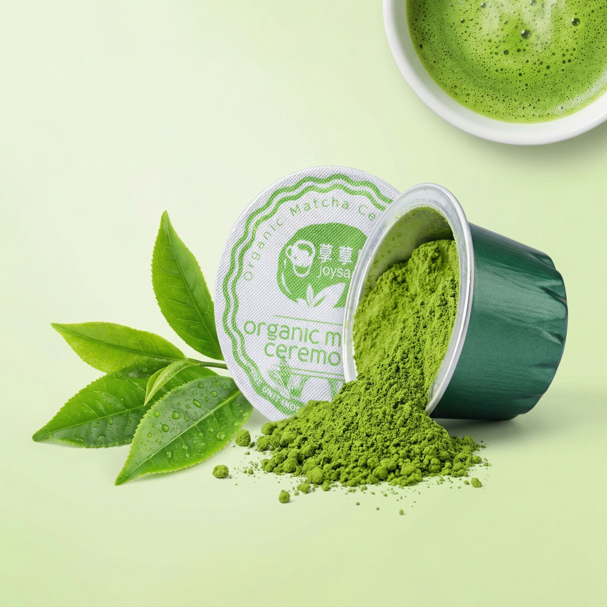Organic Matcha Ceremonial Tea 20 Pods for Nespresso Machine