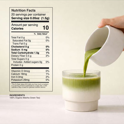 Organic Matcha Ceremonial Tea 20 Pods for Nespresso Original Machine