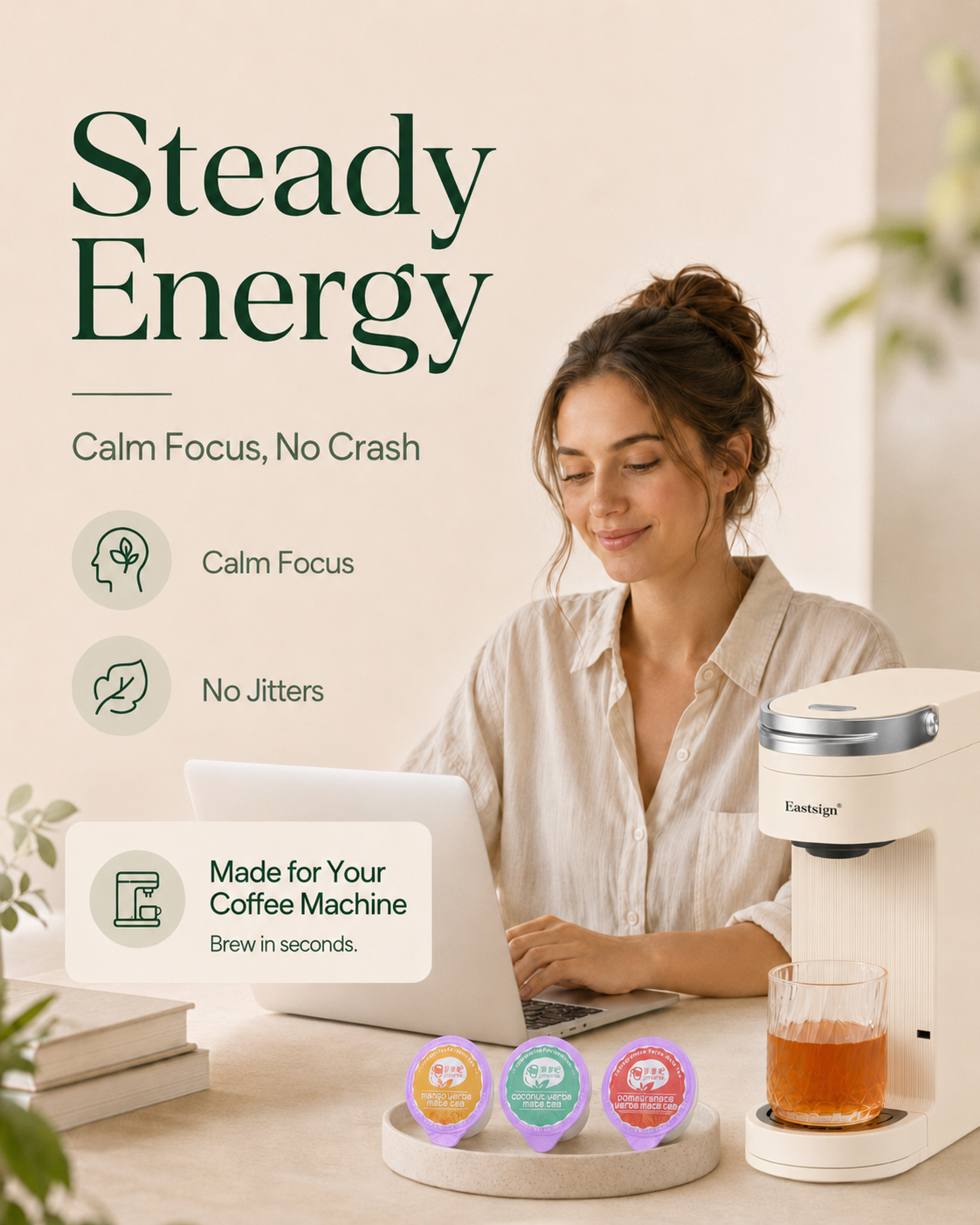 Yerba mate daily ritual benefit poster