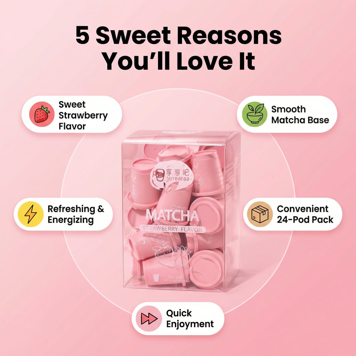 Strawberry Matcha Tea 24 Pods