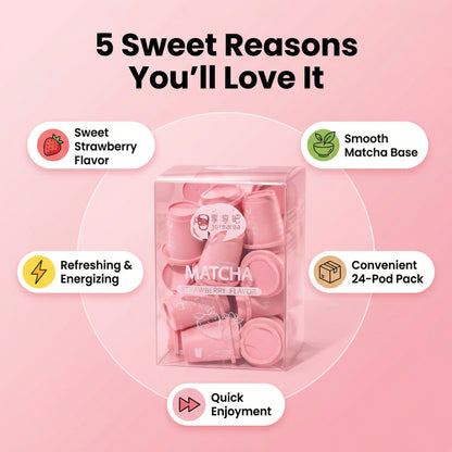 Strawberry Matcha Tea 24 Pods