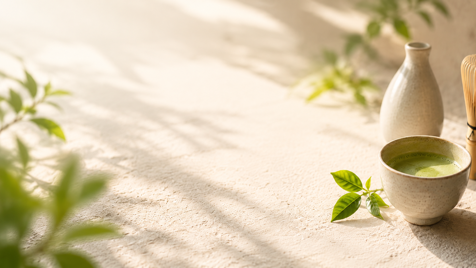 Matcha drink background